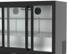 Proex BKB-335S Triple Sliding Glass Door Back Bar Cooler – 290L Black, image 3