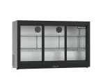 Proex BKB-335S Triple Sliding Glass Door Back Bar Cooler – 290L Black, image 4
