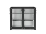 Proex BKB-235H Double Hinged Glass Door Back Bar Cooler – 170L Black, image 3