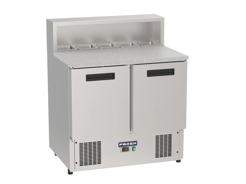 Proex PS900 2-Door Refrigerated Pizza Prep Counter – 240L