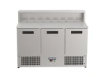 Proex PS903 3-Door Refrigerated Pizza Prep Counter – 368L, image 2
