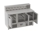 Proex PS903 3-Door Refrigerated Pizza Prep Counter – 368L, image 5