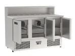 Proex PS903 3-Door Refrigerated Pizza Prep Counter – 368L, image 6