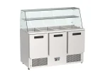 Proex S903SG 3-Door Refrigerated Salad Bar Counter with Glass Display – 368L