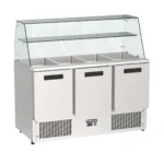 Proex S903SG 3-Door Refrigerated Salad Bar Counter with Glass Display – 368L
