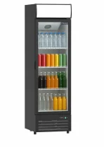 Proex SCA360VL Upright Glass Door Display Cooler – 340L Black