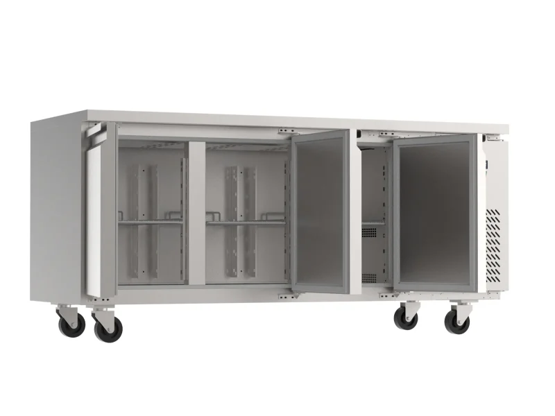Proex 3 Door Undercounter Prep Fridge 417L- SP3100TN, image 2