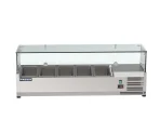 Proex VRX1200/330 Countertop Refrigerated Topping Unit with Glass Canopy – 5 × GN 1/4, image 2