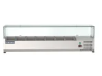 Proex VRX1500/330 Countertop Refrigerated Topping Unit with Glass Canopy – 7 × GN 1/4, image 3