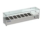 Proex VRX1500/330 Countertop Refrigerated Topping Unit with Glass Canopy – 7 × GN 1/4, image 2