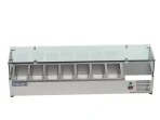 Proex VRX1500/330 Countertop Refrigerated Topping Unit with Glass Canopy – 7 × GN 1/4, image 4