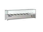 Proex VRX1500/330 Countertop Refrigerated Topping Unit with Glass Canopy – 7 × GN 1/4