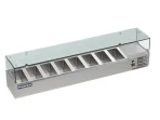 Proex VRX1800/330 Countertop Refrigerated Topping Unit with Glass Canopy – 8 × GN 1/4, image 2