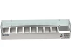 Proex VRX1800/330 Countertop Refrigerated Topping Unit with Glass Canopy – 8 × GN 1/4, image 4
