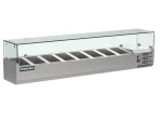 Proex VRX1800/330 Countertop Refrigerated Topping Unit with Glass Canopy – 8 × GN 1/4