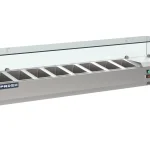Proex VRX1800/330 Countertop Refrigerated Topping Unit with Glass Canopy – 8 × GN 1/4